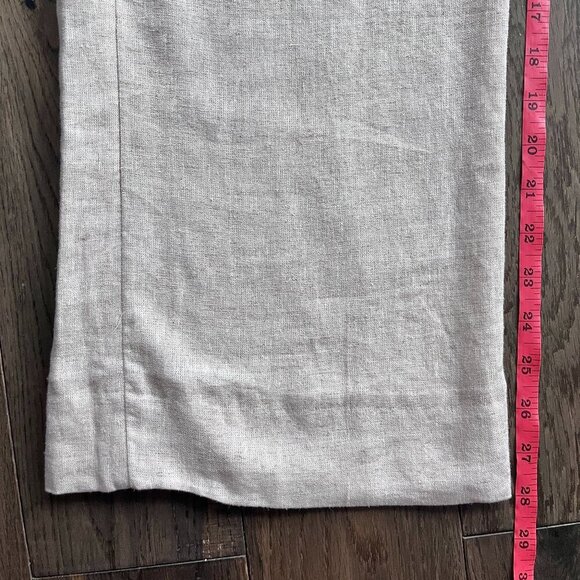 Abercrombie Sloane Linen Blend Wide Leg Trouser Pants Beige Size 25 Short - Picture 6 of 6